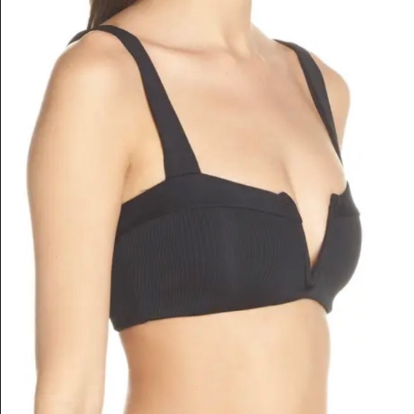 NWOT L*Space Lee Lee Ribbed Bikini Top - Picture 3 of 15